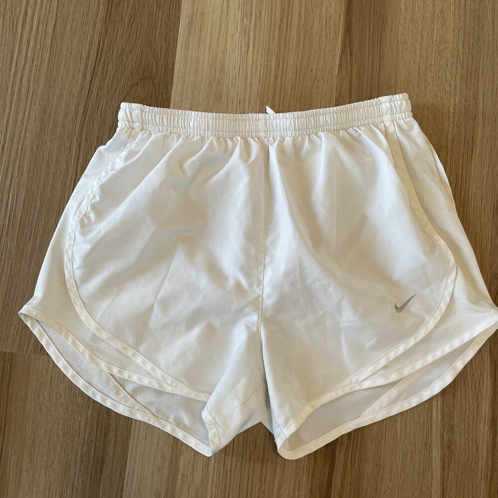 Nike Women’s XS Tempo Running Shorts Dri-FIT Brief-Lined 3” Inseam White Active